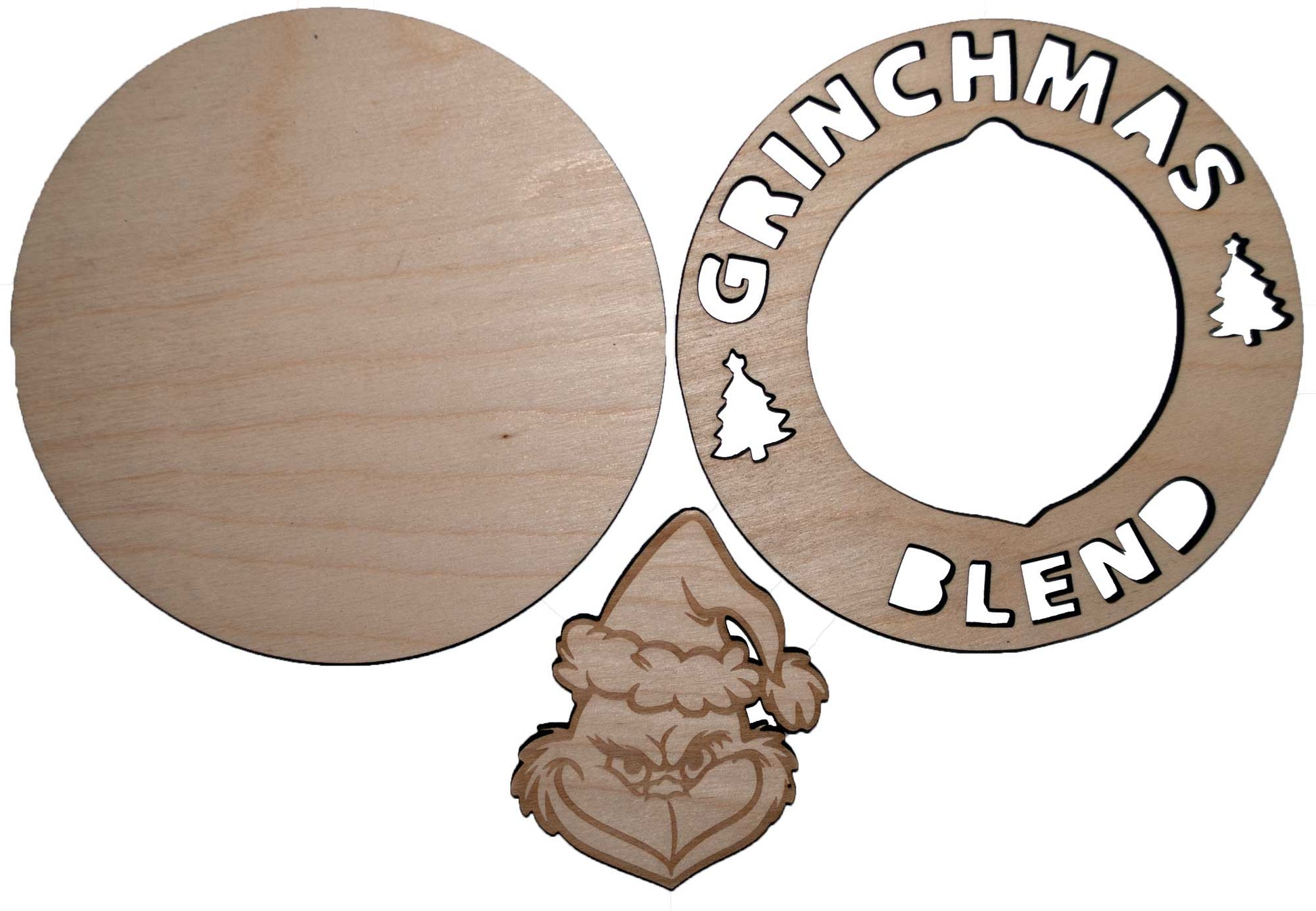 Grinchmas Blend round - Bucktooth Designs