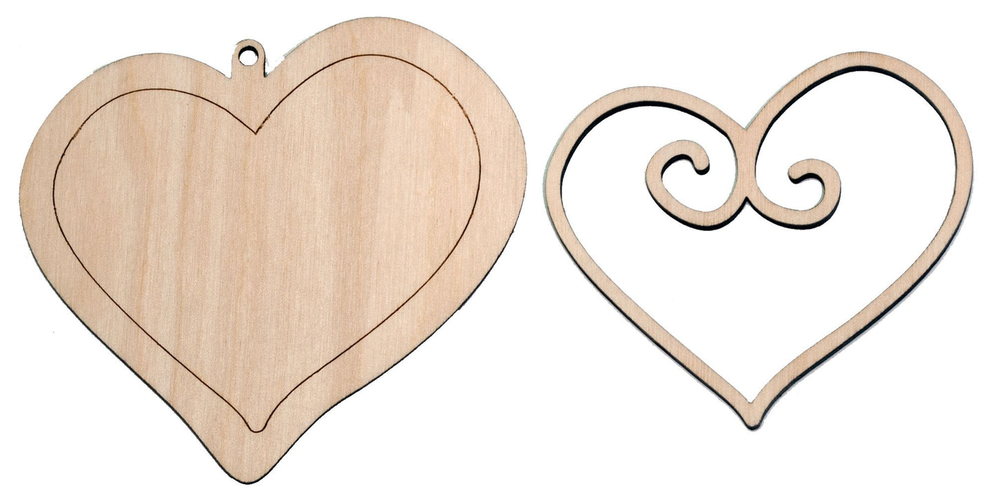 "Heart" Ornament - Bucktooth Designs