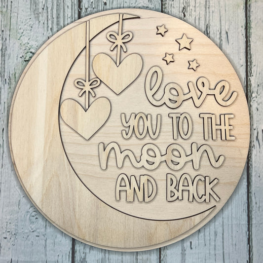 Love you to the Moon and Back round