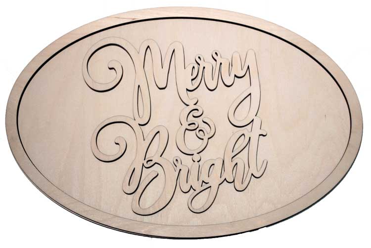 Merry and Bright 2 - oval package