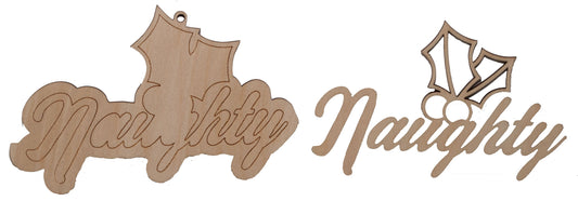 "Naughty" Ornament - Bucktooth Designs