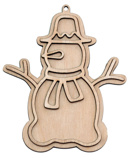 "Snowman" Ornament - Bucktooth Designs