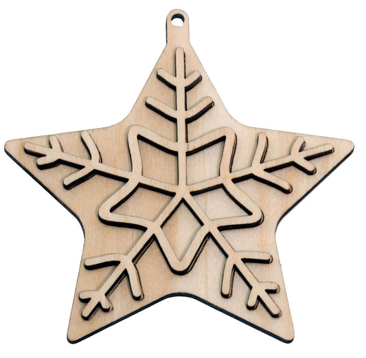 "Star" Ornament - Bucktooth Designs
