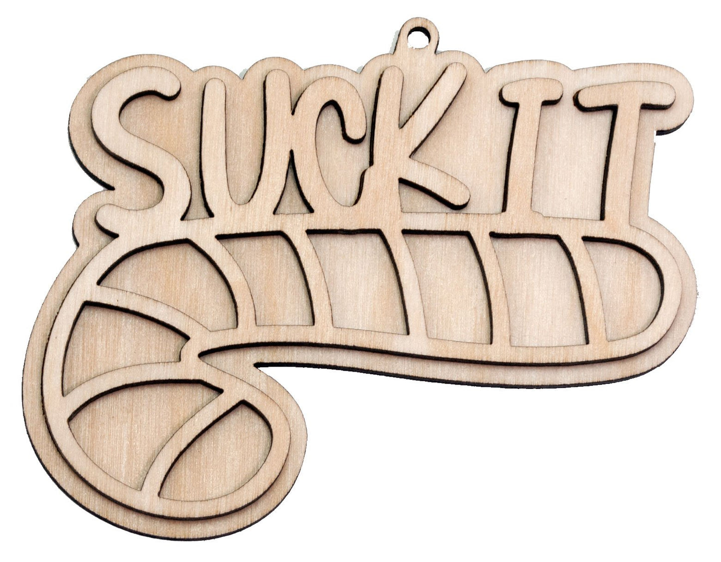 "Suck It" Naughty Ornament - Bucktooth Designs