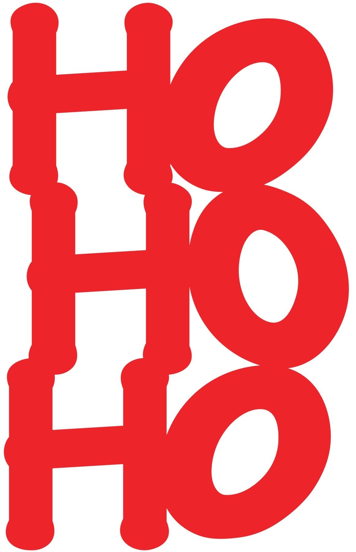 Vertical HO HO HO - Bucktooth Designs