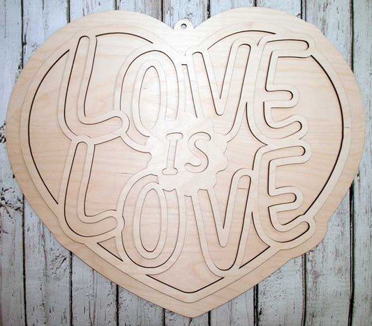 Love is Love 2 piece sign/door hanger