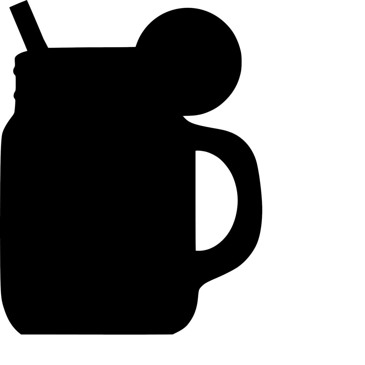 Mason jar with handle-Drink - Bucktooth Designs