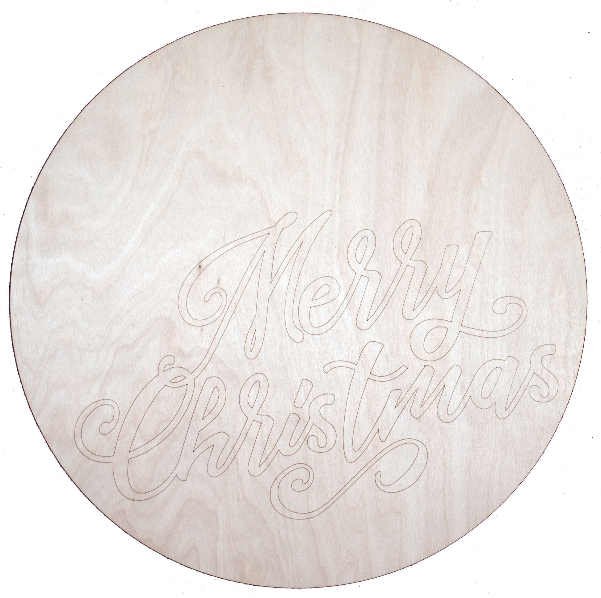 Merry Christmas Round and word Package - Bucktooth Designs