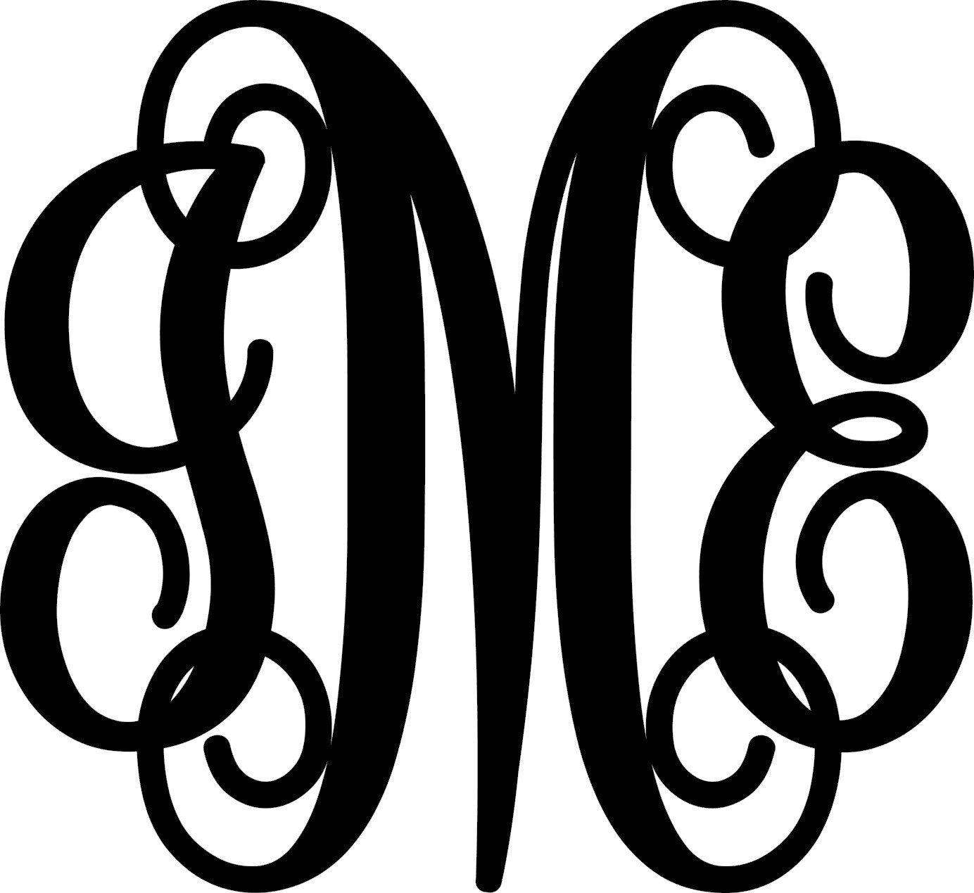 3 Letter Monogram - Bucktooth Designs