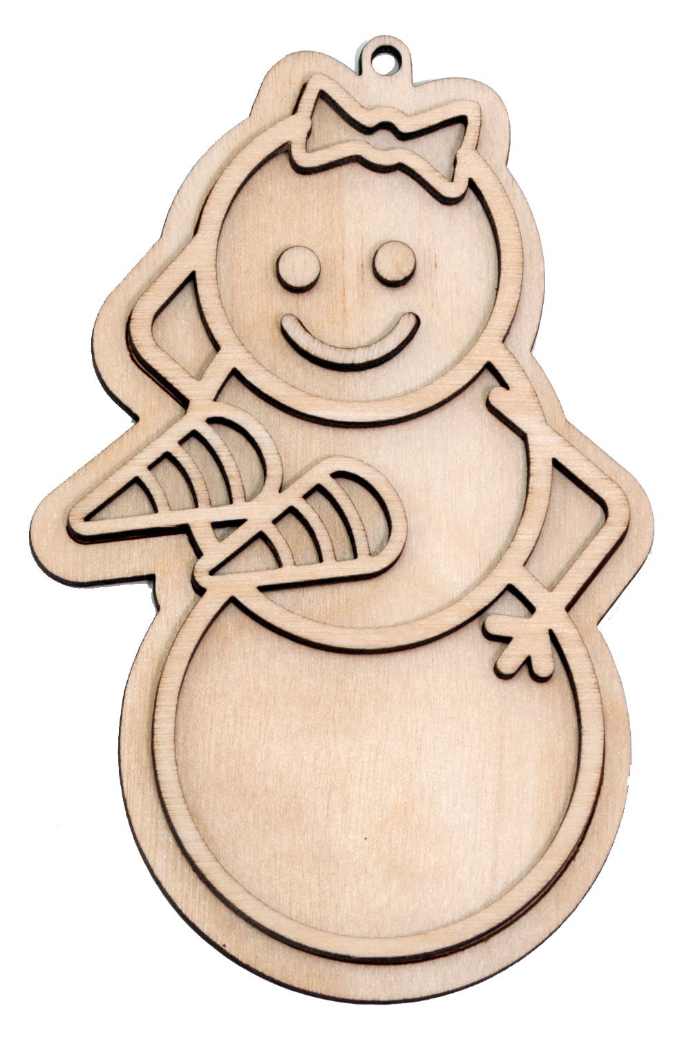 "Happy Snow Woman" Naughty Ornament - Bucktooth Designs